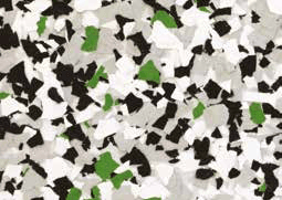 Clean Green mixed with Flake Domino